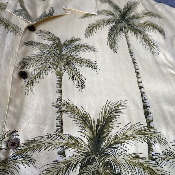 Jos A Banks Men's 100% Silk Button-up Shirt XL Short Sleeve Tropical Lot Of 3 - Picture 11 of 16